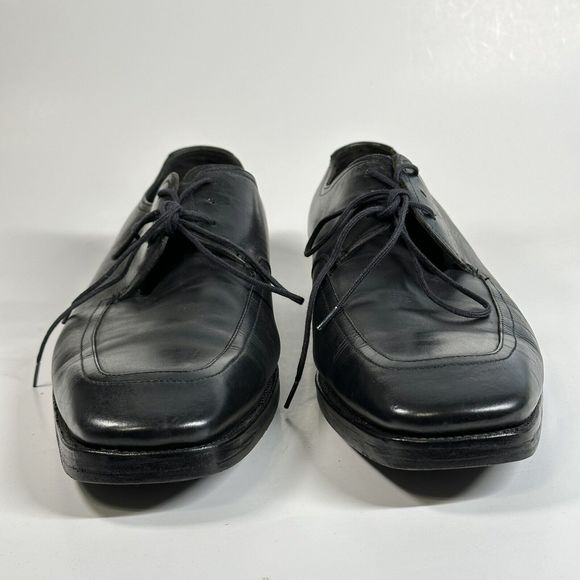 Hugo Boss Shoes Men’s Size 10 Vero Cuoio Oxford Black Leather Dress - Picture 13 of 16